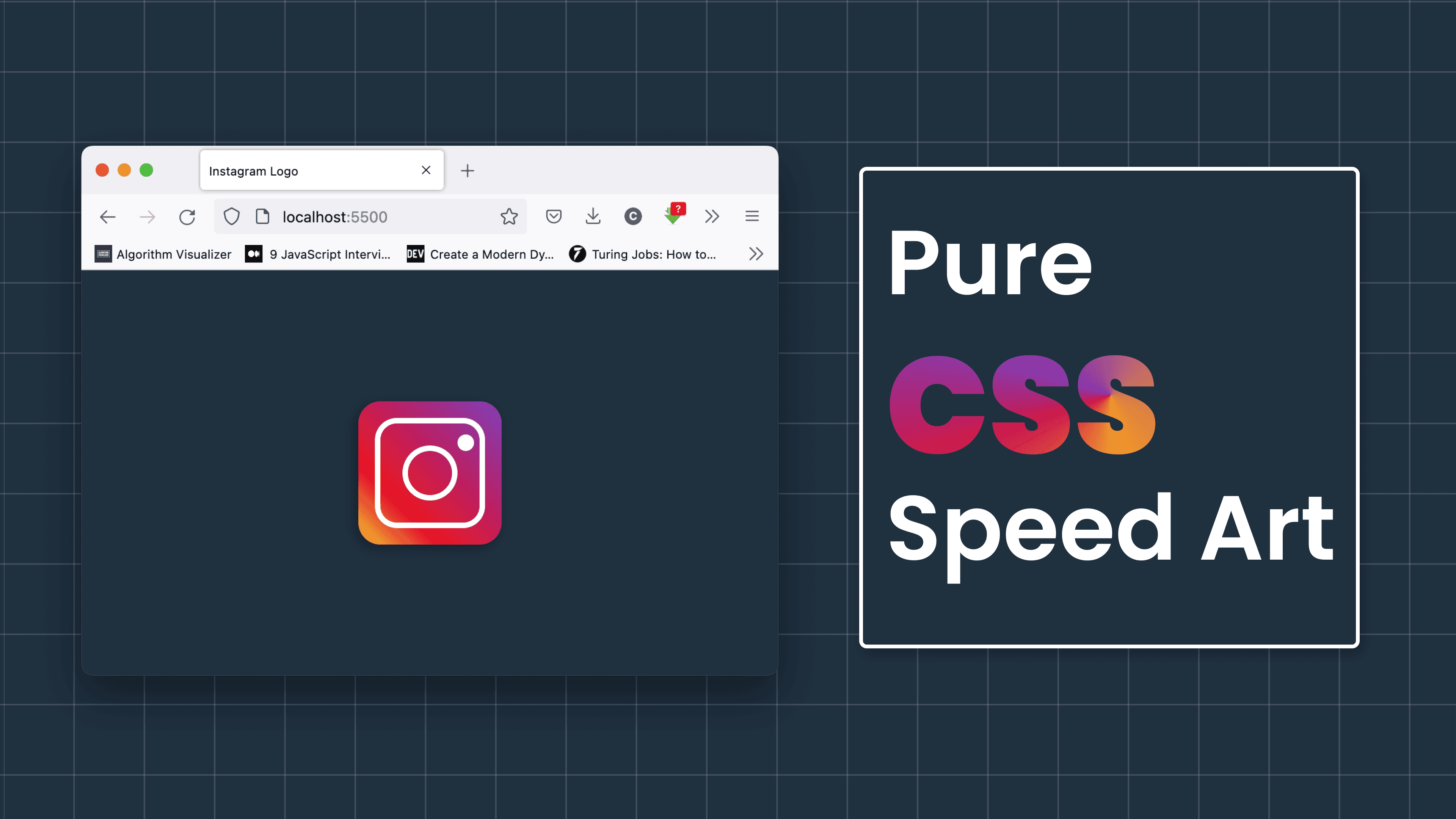 CSS Art: Instagram Logo with pure CSS